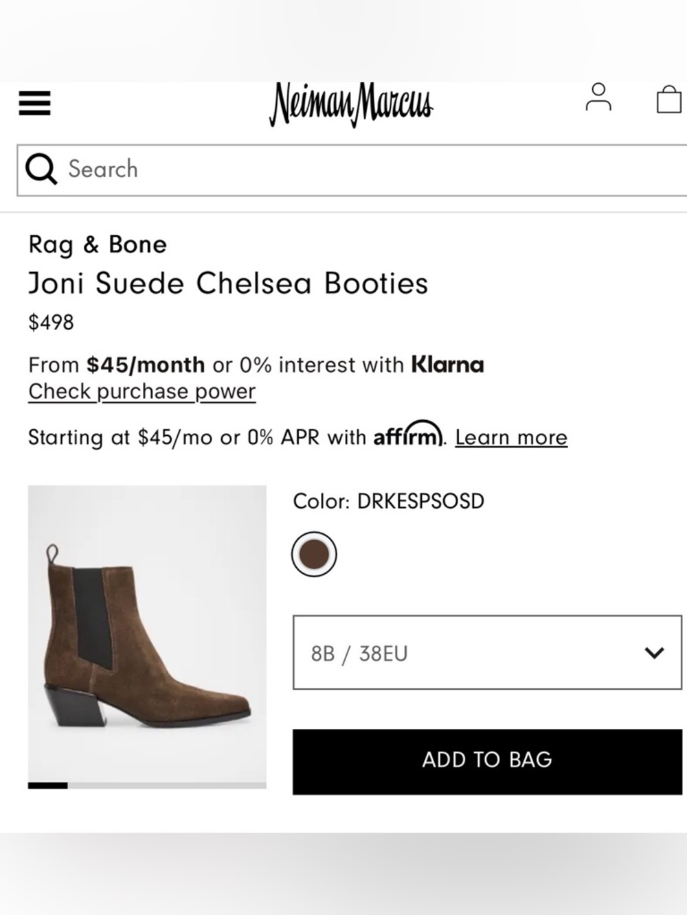 rag & bone Tan Suede  Ankle Boots - Picture 6 of 6